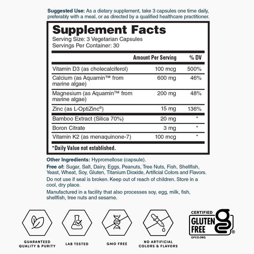 Nature's Lab Gold Vital Bones - 90 Capsules